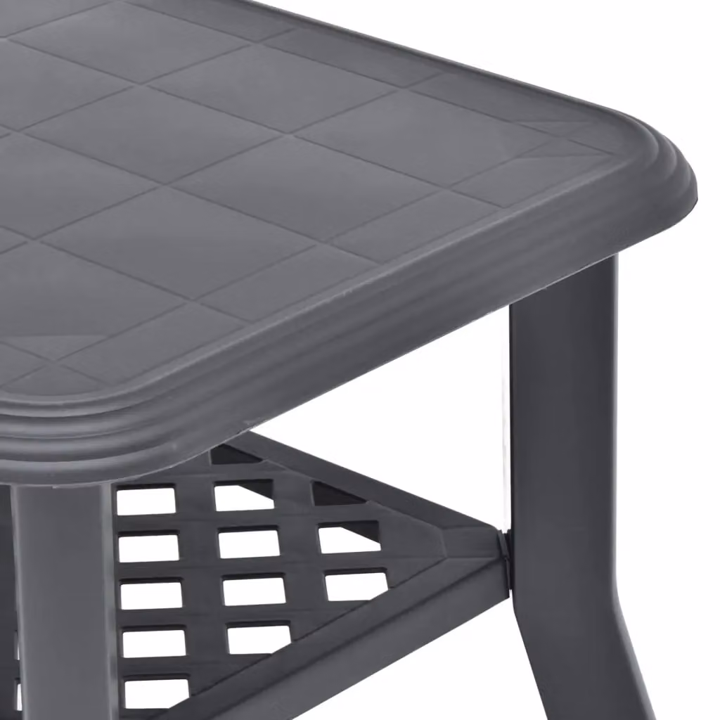 Berkfield Home Anthracite Coffee Table in Black Plastic, W/D/H: 90 x 60 x 46 cm – 4