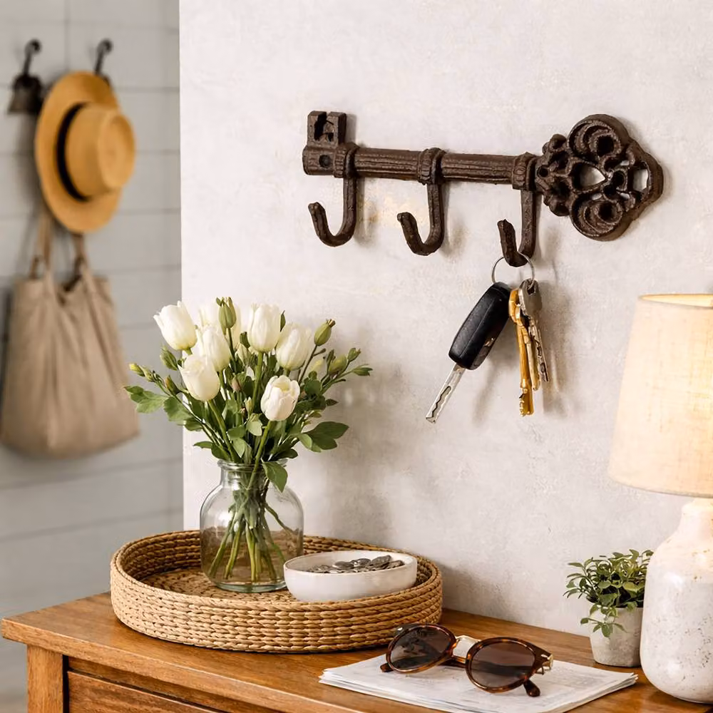 Marco Paul Brown Cast Iron Wall Mounted Key Holder Hook – 5