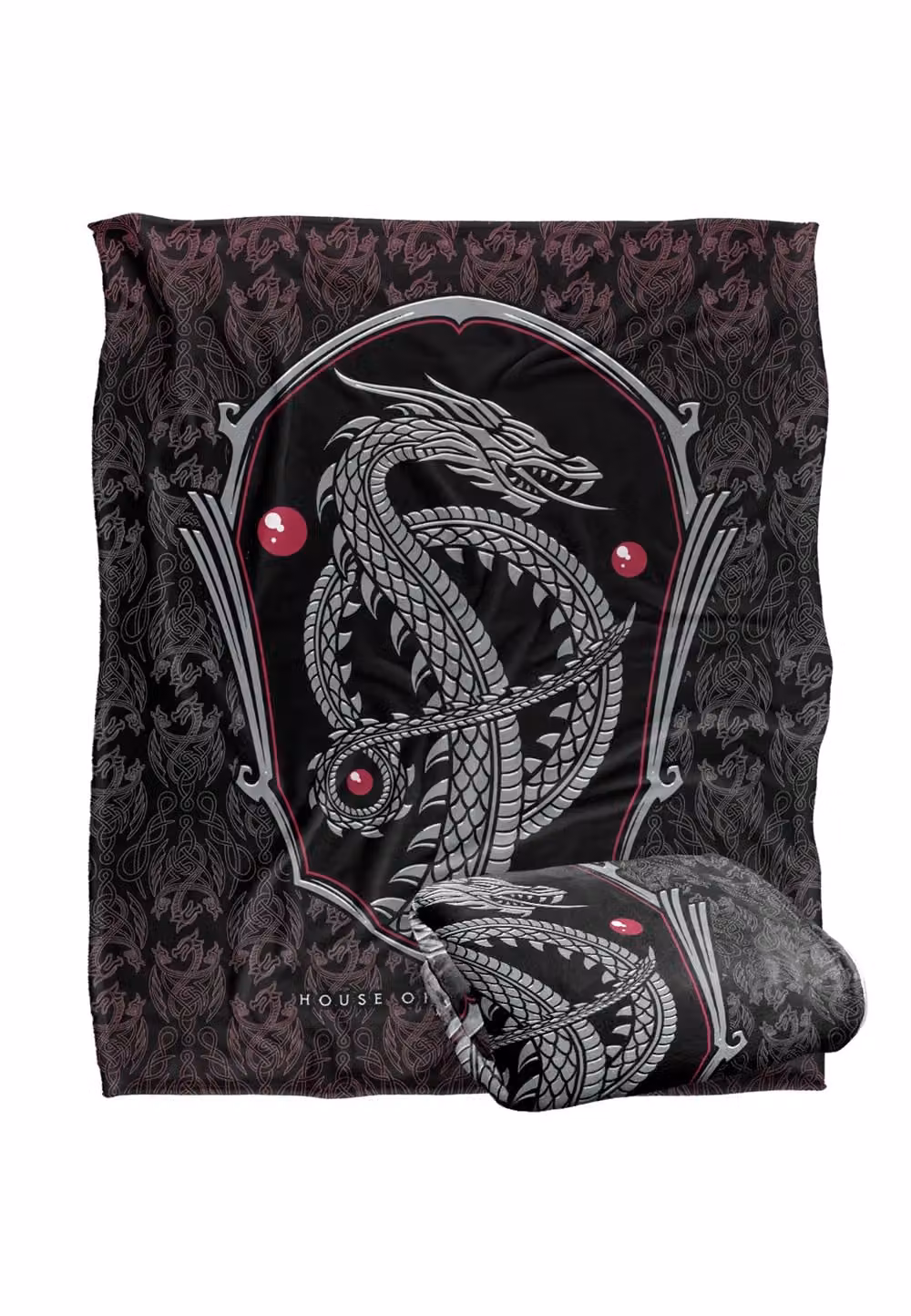 LOGOVISION House of the Dragon Super Soft Fleece Throw Blanket, White and Multicolour, W: 152 cm, D: 127 cm – 7