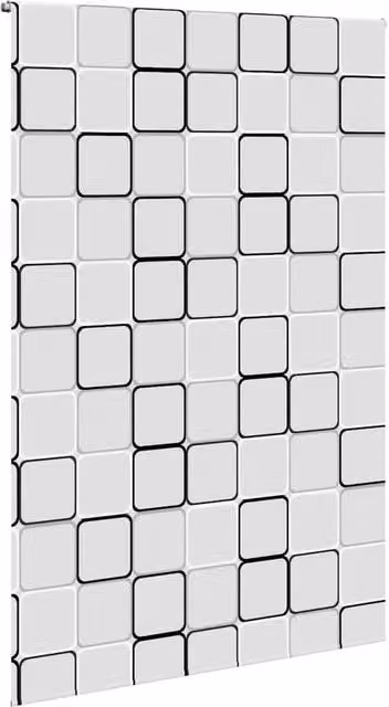 Berkfield Home White Shower Roller Blind W: 150 cm, H: 240 cm