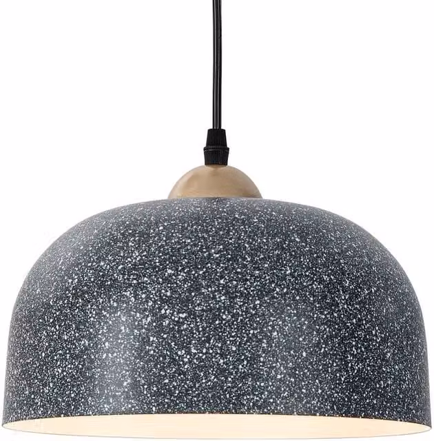 Kelvenix Adjustable Modern Grey Dome Pendant Light Chandelier with E27 Fitting