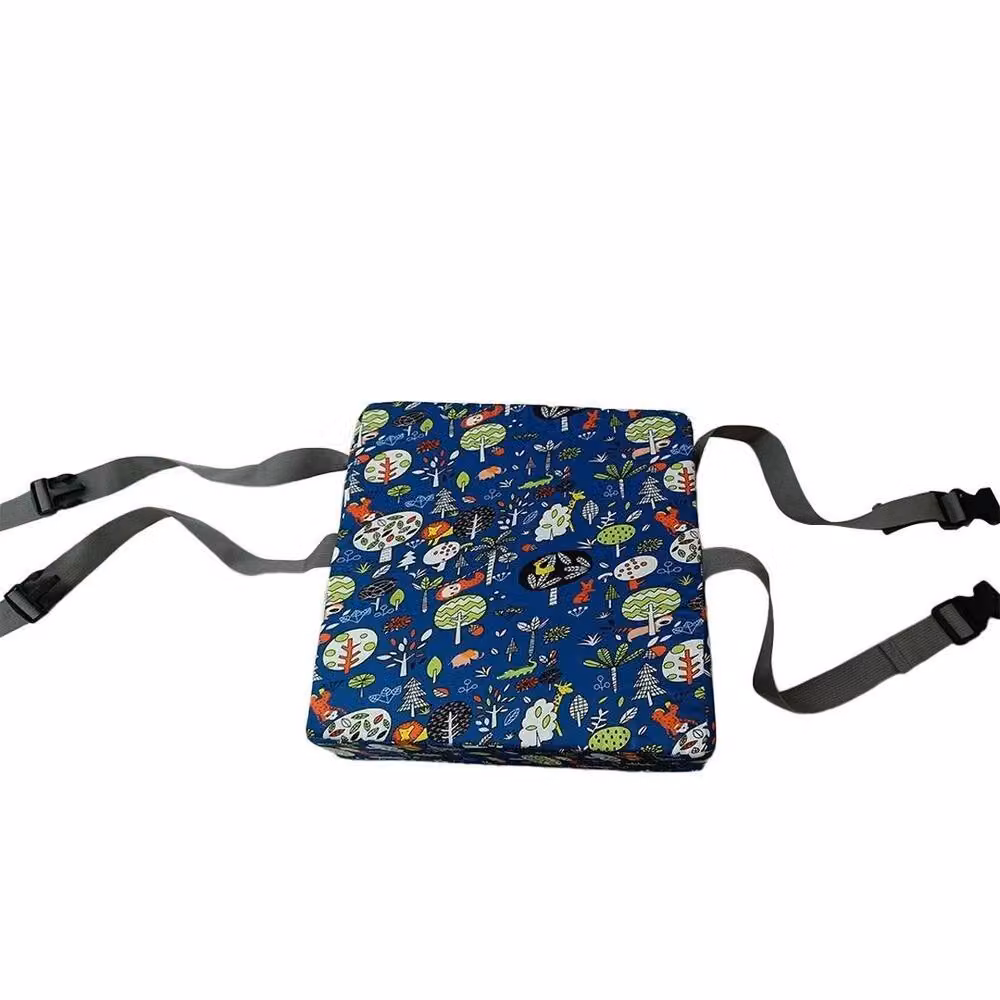 PAWNORA Forest Animal Sponge Pad Seat Cushion in Blue with Polyester Ties – 3