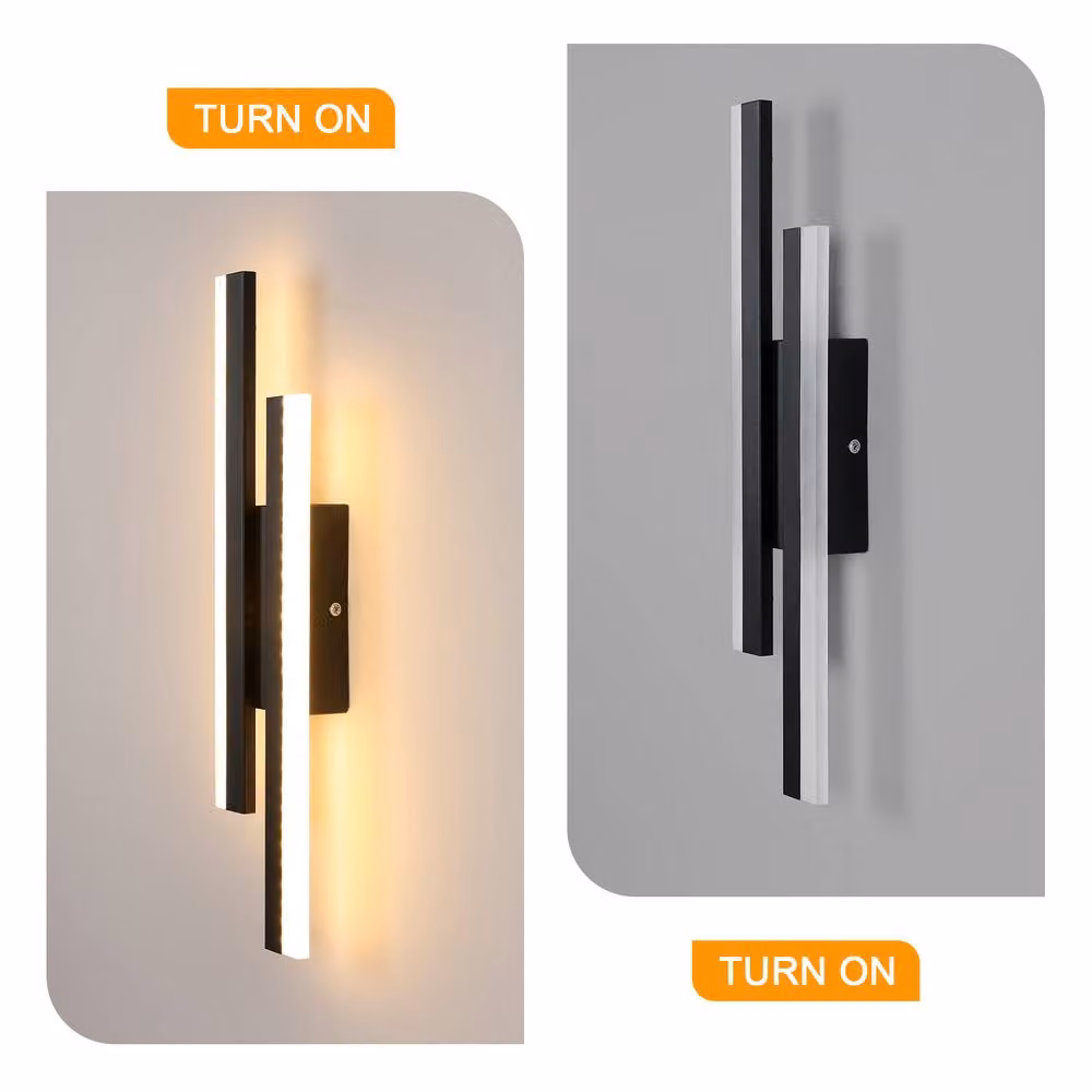 Pheashine Black 40cm Linear Dimmable LED Wall Light, 16W, CCT Adjustable, Up and Down Lighting – 2