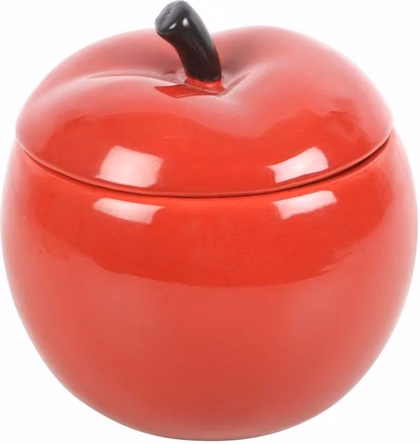 Something Different Red Ceramic Apple Oil Burner for Tealights