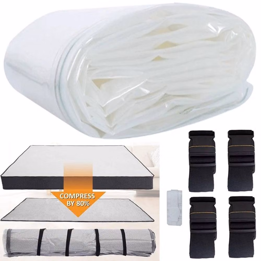 SPETLEK Large Transparent Vacuum Mattress Storage Bag – 2