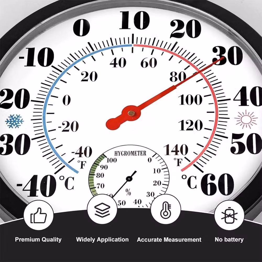 PAWNORA 2 in 1 Thermometer and Hygrometer in Black – 3