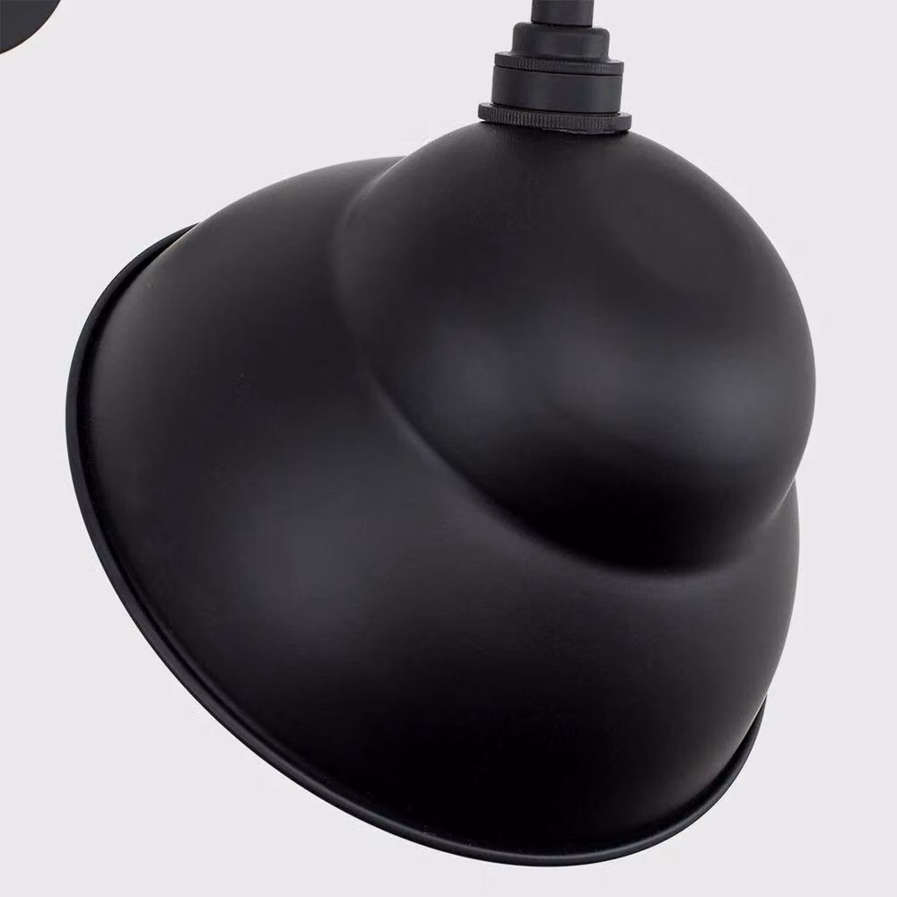 FORGEVIO Black Metal Classic Wall Mounted Garden Light with LED Bulb – 3