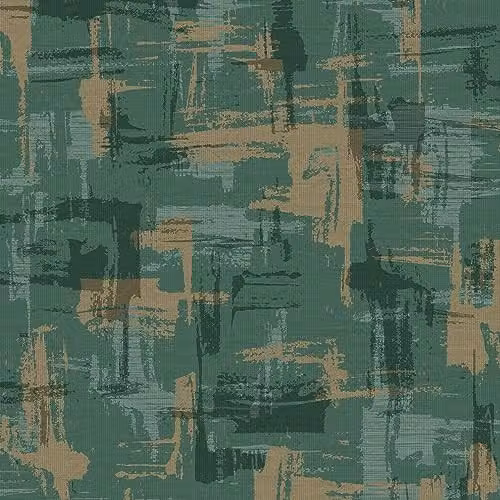 Holden Decor Abstract Geometric Green Wallpaper with Metallic Painting Texture