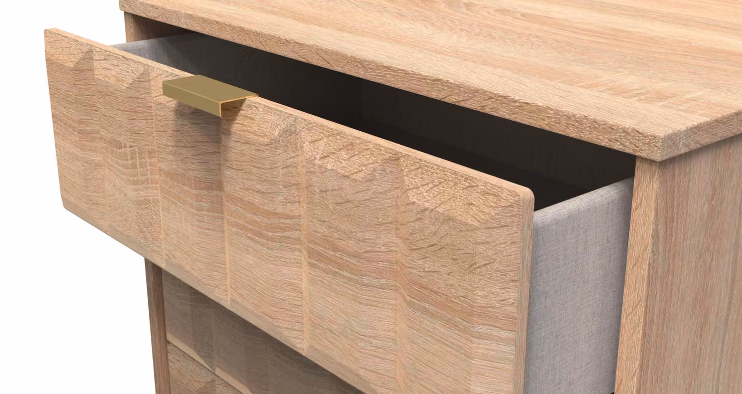2 U Metro 3 Drawer Chest in Light Oak – 3