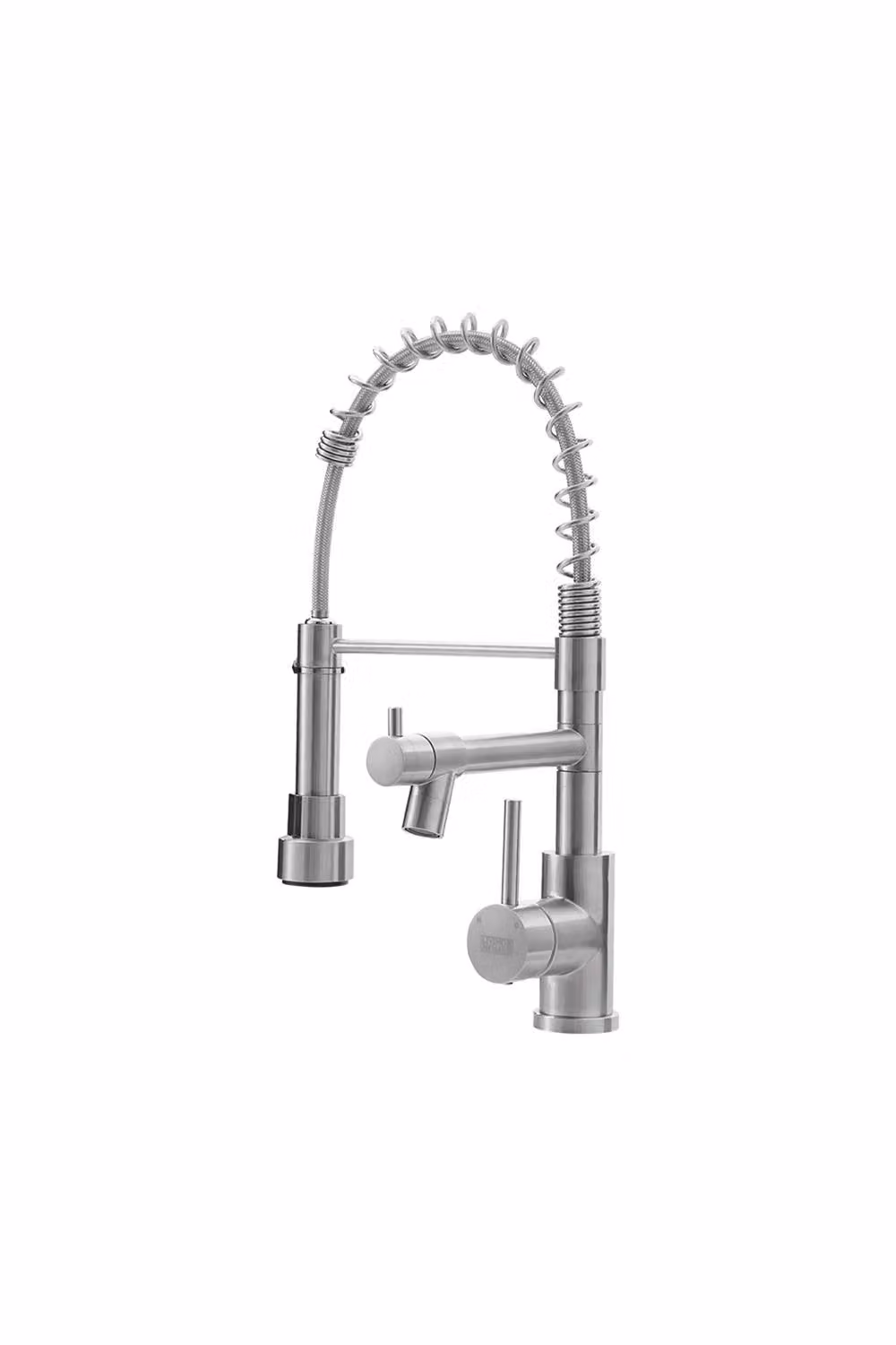 ExtraStar Stainless Steel Kitchen Tap with Pull Out Spout and Swivel Spout in Silver Brushed Nickel – 2