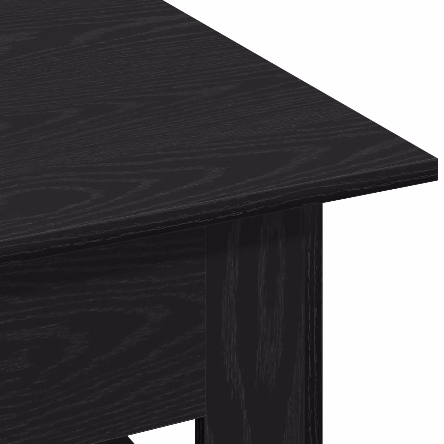 Berkfield Home Modern Rectangular Coffee Table in Black Oak, W: 102 cm, D: 55 cm, H: 42 cm – 3