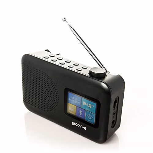 Groov-e Berlin DAB+ and FM Digital Radio with Bluetooth and 3.5 mm Jack, Black – 2