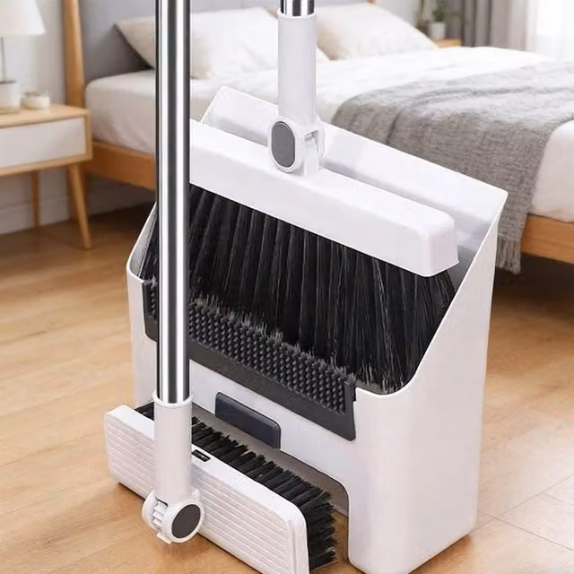 PAWNORA 3 in 1 Broom and Dustpan Combo Set, White – 1