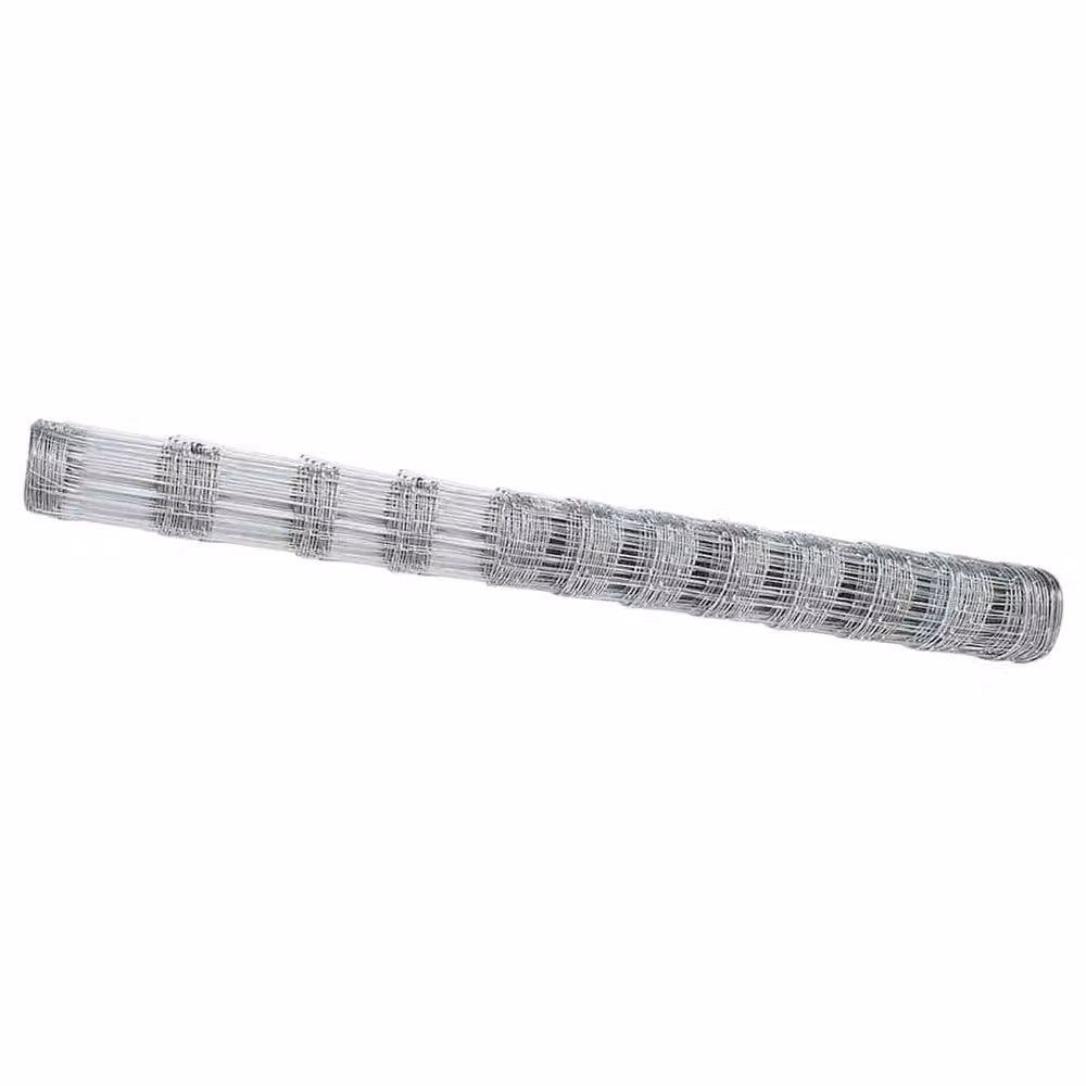 Berkfield Home Modern Field Fence, Galvanised Steel, Silver, H: 140 cm x L: 50 m – 2