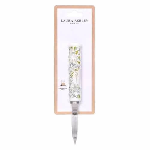 Laura Ashley Stainless Steel Fruit and Vegetable Peeler with Ergonomic Ceramic Handle in Green Sage Parterre – 1