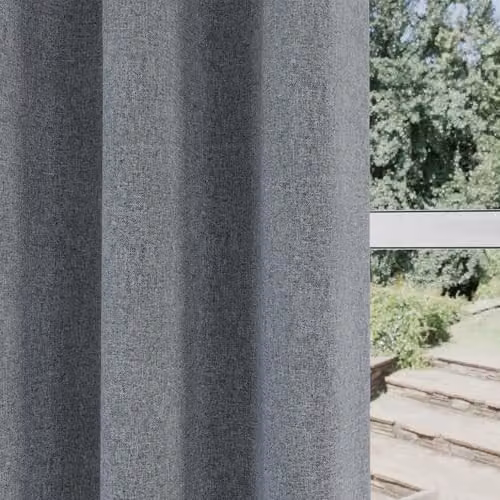 Enhanced Living Grey Blackout Thermal Insulating Curtains, W: 168 cm, H: 229 cm – 2