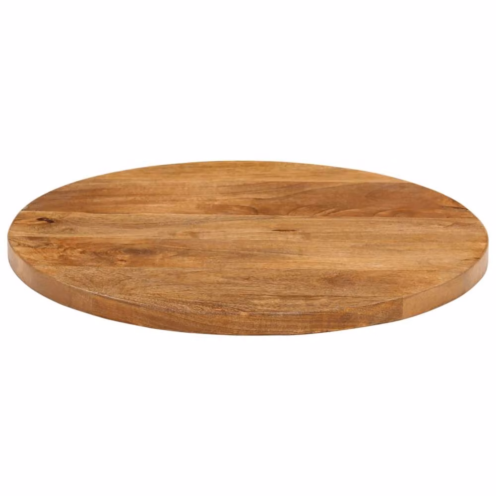 Berkfield Home Round Solid Wood Mango Table Top, Brown, Diameter: 50 cm, Depth: 2.5 cm – 2