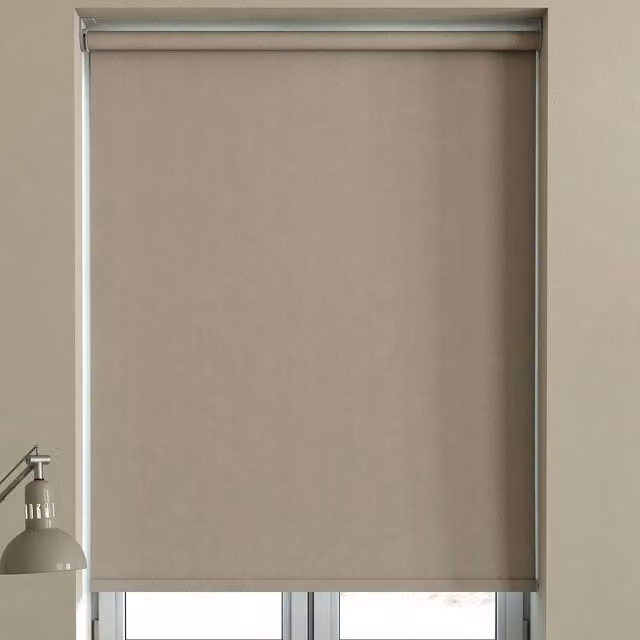 Terrys Made to Measure Beige Blackout Textile Roller Blind