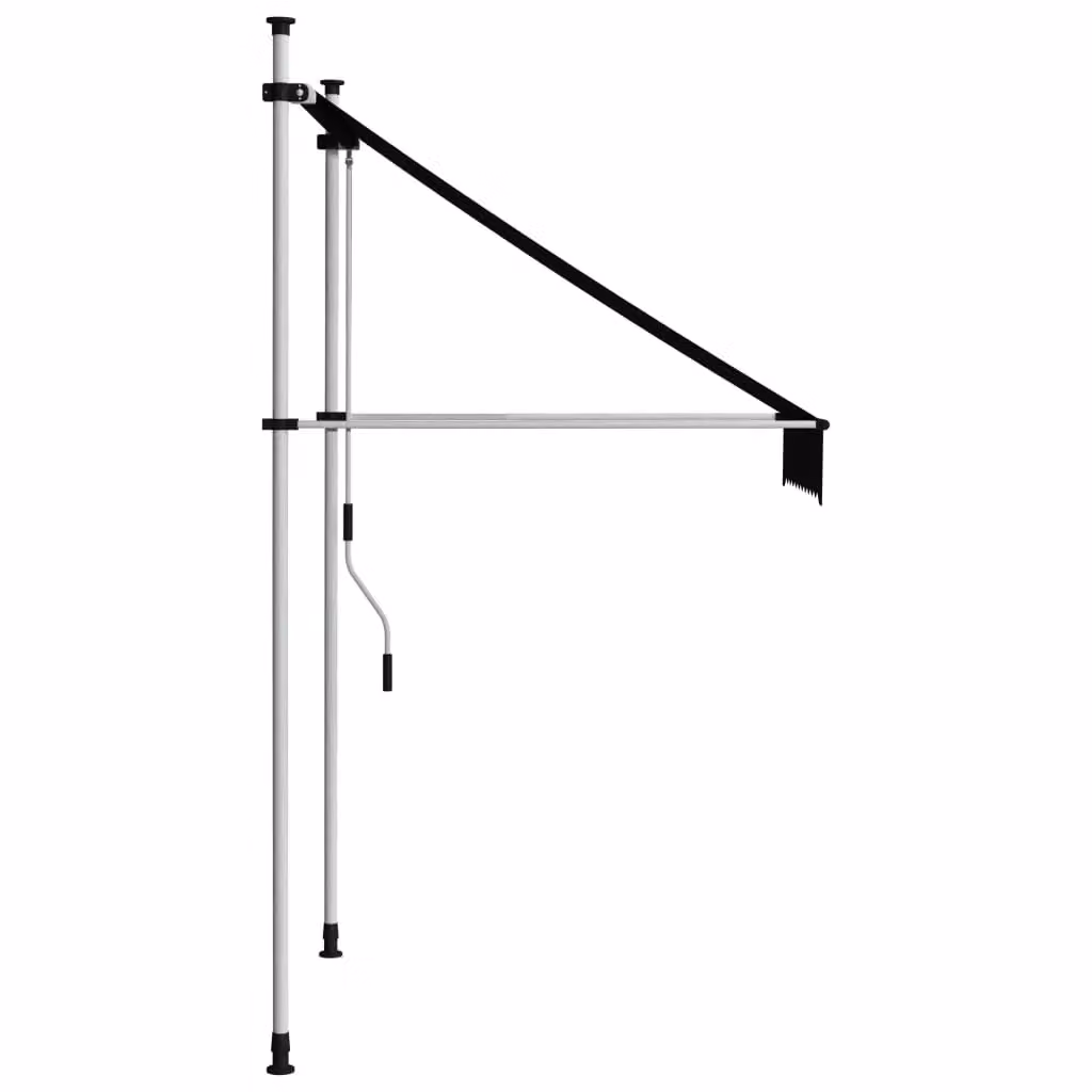 Berkfield Home Manual Retractable Awning in Anthracite Black, 100 cm – 2