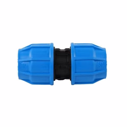 John Guest Blue MDPE Compression Straight Coupling 32mm Pipe Joiner