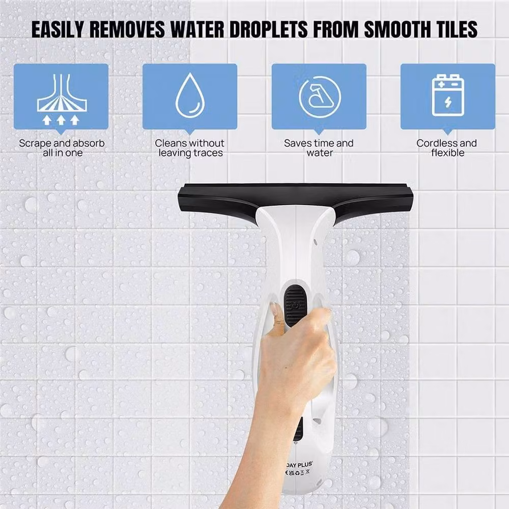 Kelvenix Cordless Rechargeable Window Vac Glass Cleaner in White, W: 100 cm, H: 60 cm – 3