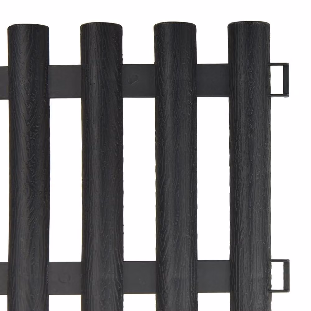 Berkfield Home Lawn Edging, 17 Pieces, 10 m, Anthracite Grey Plastic – 3