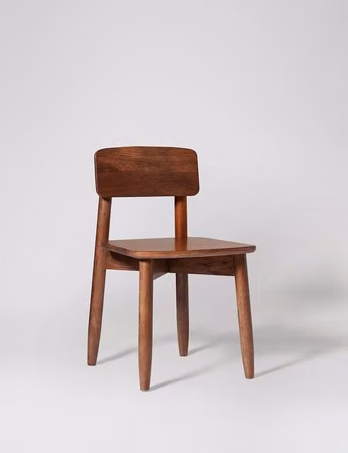 Swoon Southwark Modern Mango Wood Dining Chair in Medium Brown