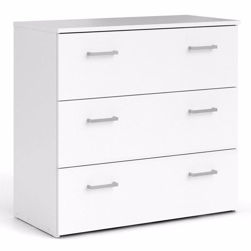 Wyld Haus Munich White 3 Drawer Wooden Chest – 2