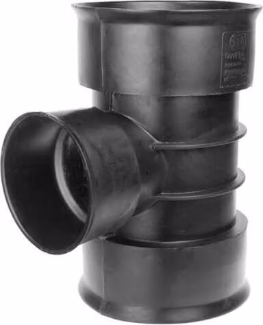 PBSL Group Black Plastic Twinwall Drainage Junction 90 Degree 150mm x 150mm