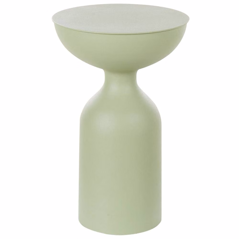 Wyld and Coco Light Green Geometric Metal Side Table, W/D/H: 36 x 36 x 36 cm – 2