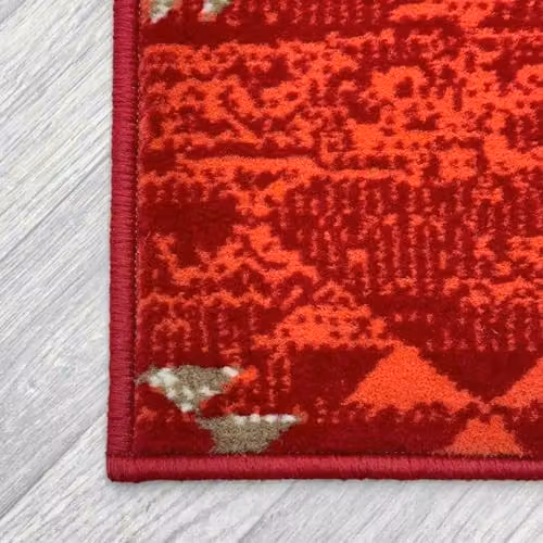 runrug Andes Red Ethnic Kilim Hallway Runner Rug, W/D/H: 60 x 300 x 0.9 cm – 3
