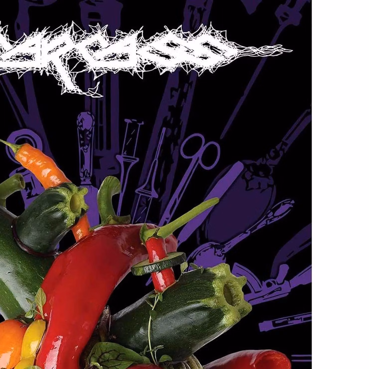 Carcass Torn Arteries Multicolour Abstract Textile Poster – 2