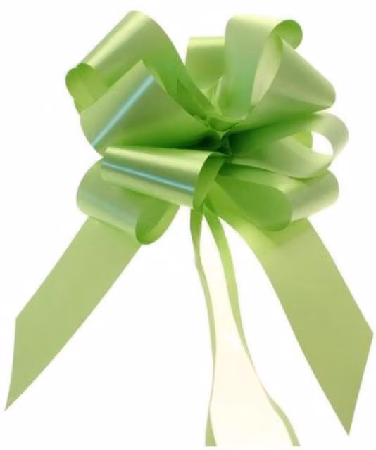 KDMD Lime Green Pull Bow 50mm Party Decoration