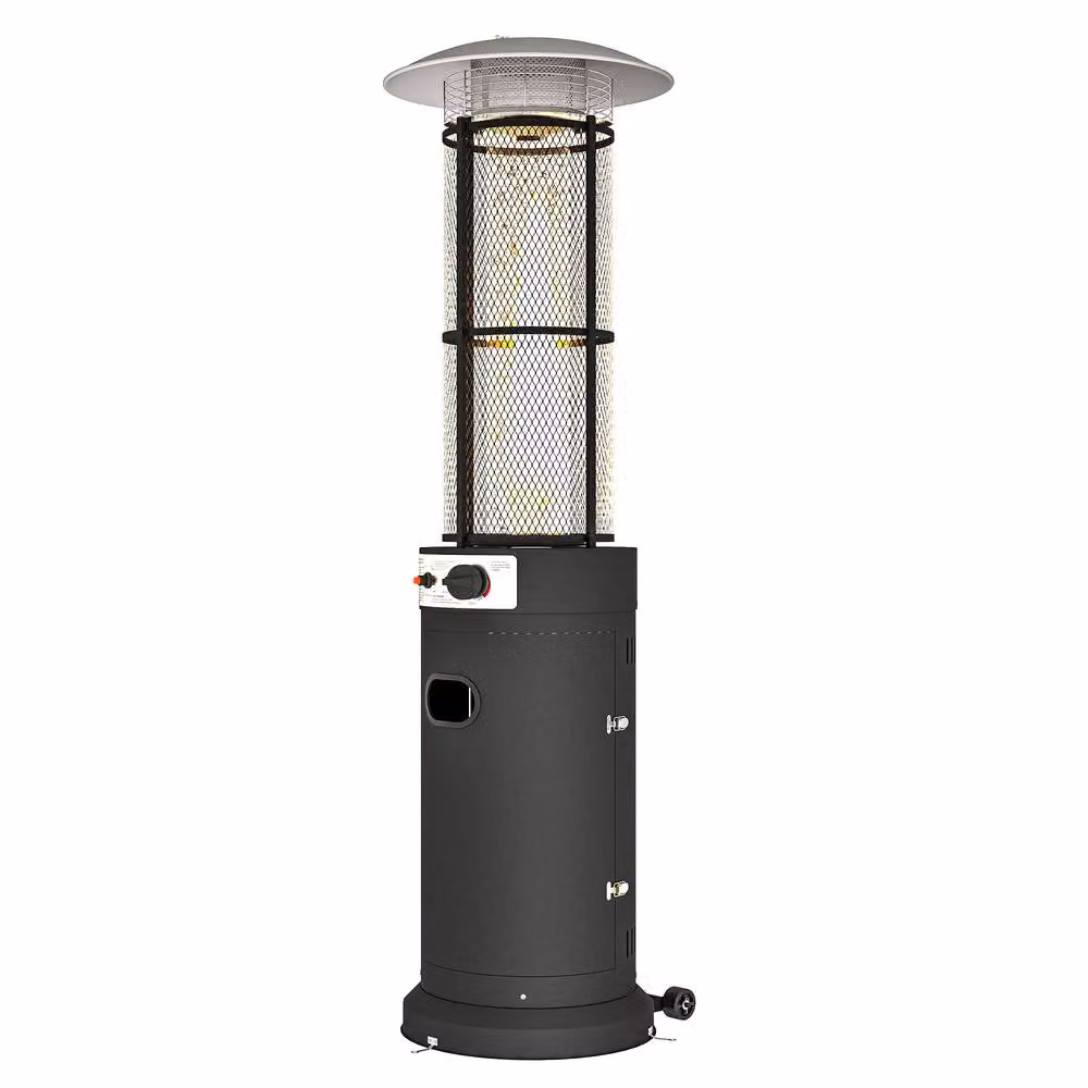 OUTSUNNY 11 kW Propane Patio Heater with Tip-Over Switch, Black – 2