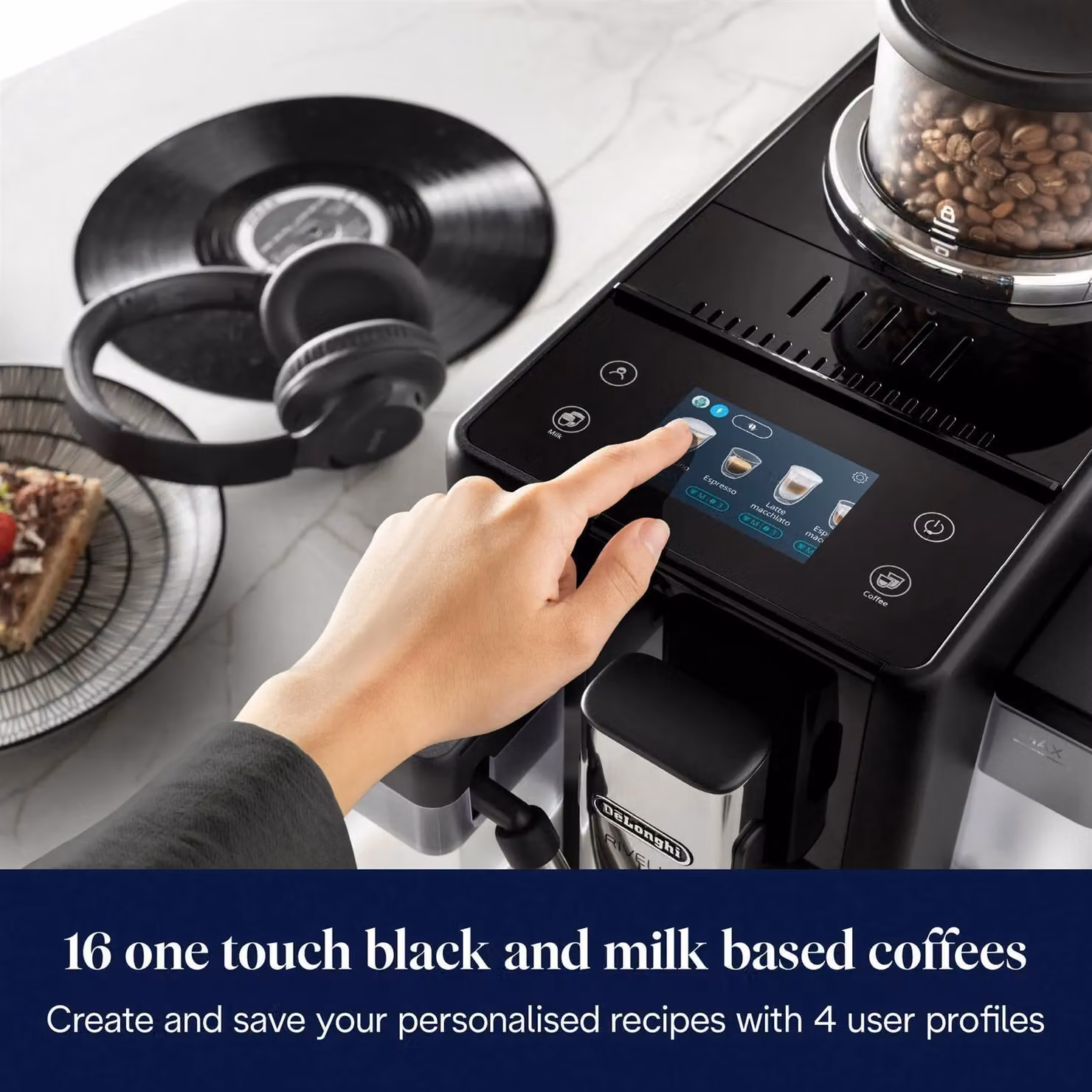 DeLonghi Rivelia Bean to Cup Automatic Coffee Machine in Black – 3