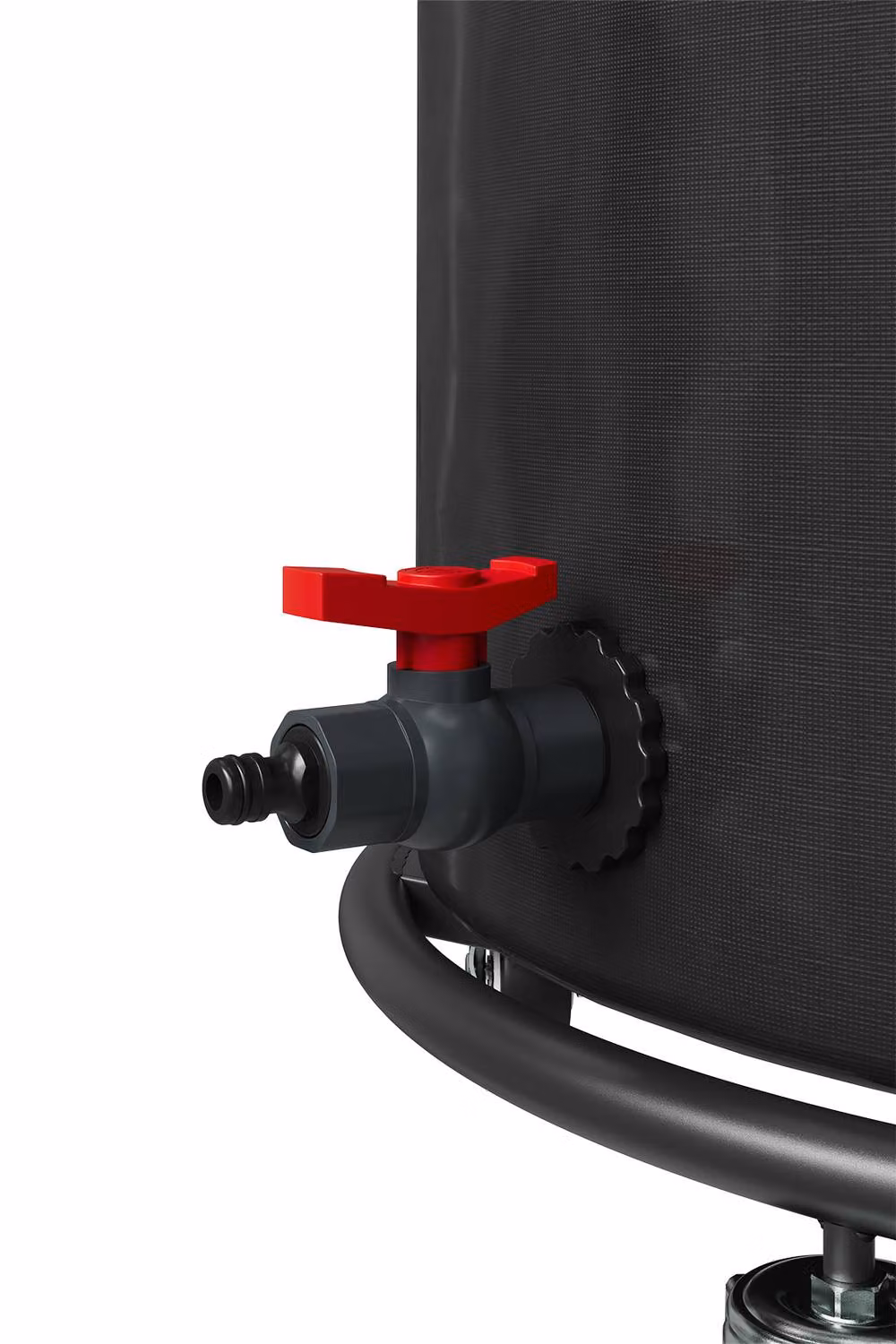 Living and Home 190L Portable Rain Barrel with Castors and Filter, Black – 3