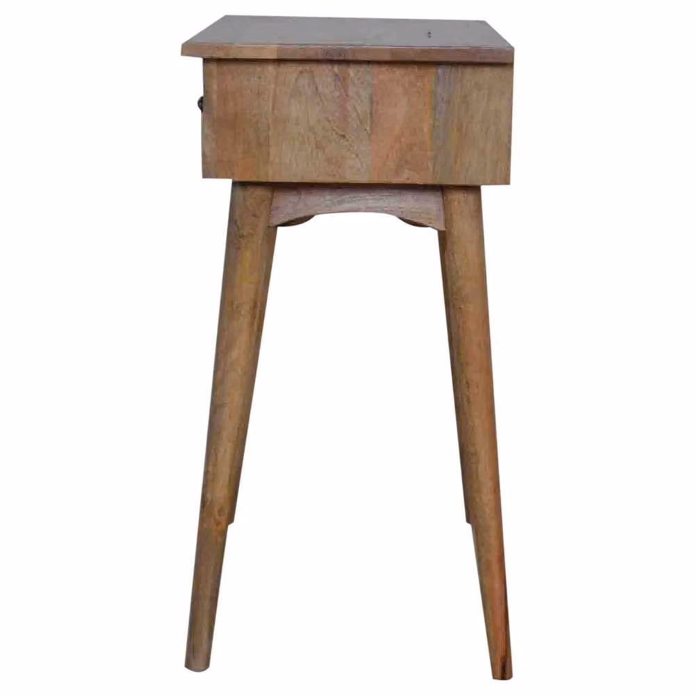 STILVORA Mango Wood 2 Drawer Console Table in Brown – 3