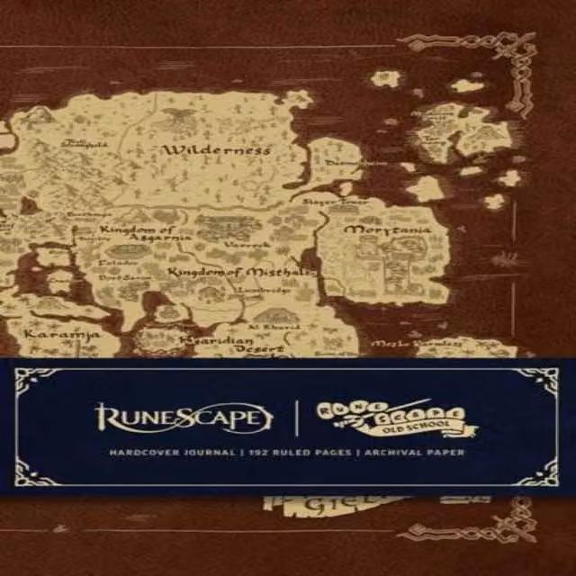 Insight Editions RuneScape Hardcover Lined Journal in Brown and Multicolour