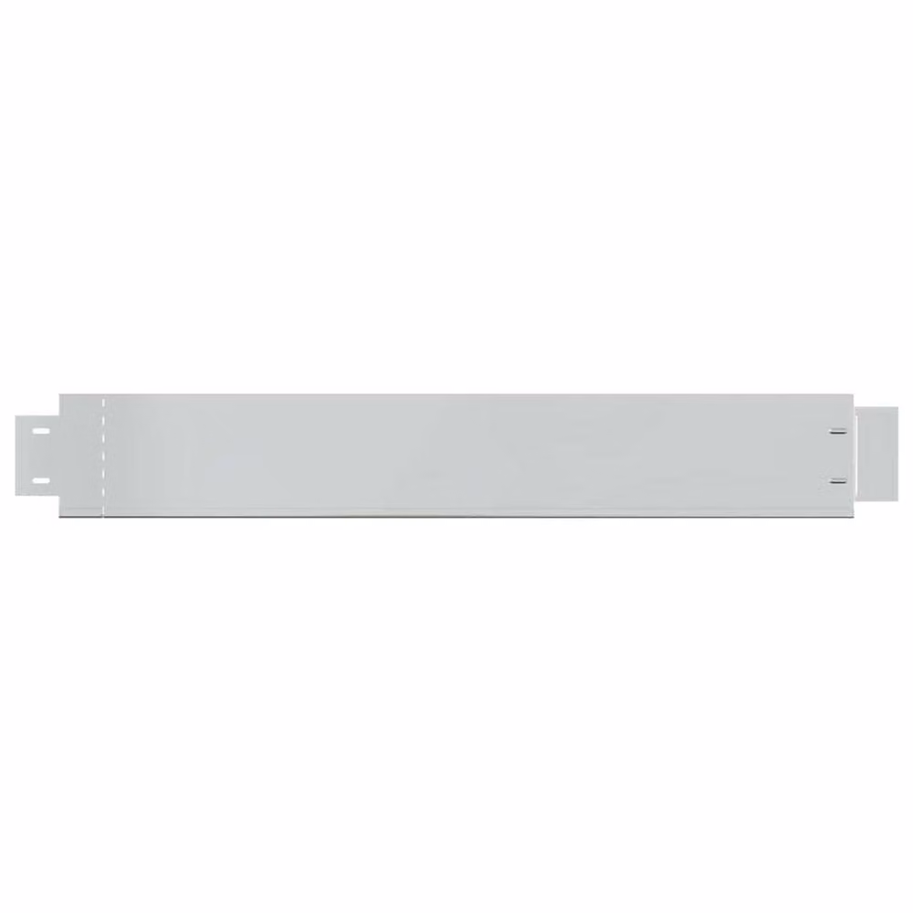 Berkfield Home Set of 20 Flexible Galvanised Steel Lawn Fence Panels, Silver, W: 100 cm, H: 14 cm – 3