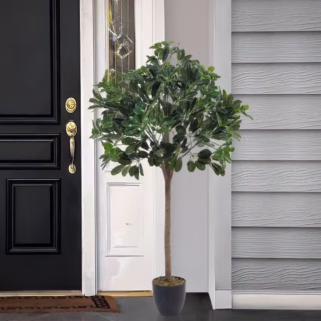 Breeins Artificial Green Schefflera Arboricola Tree