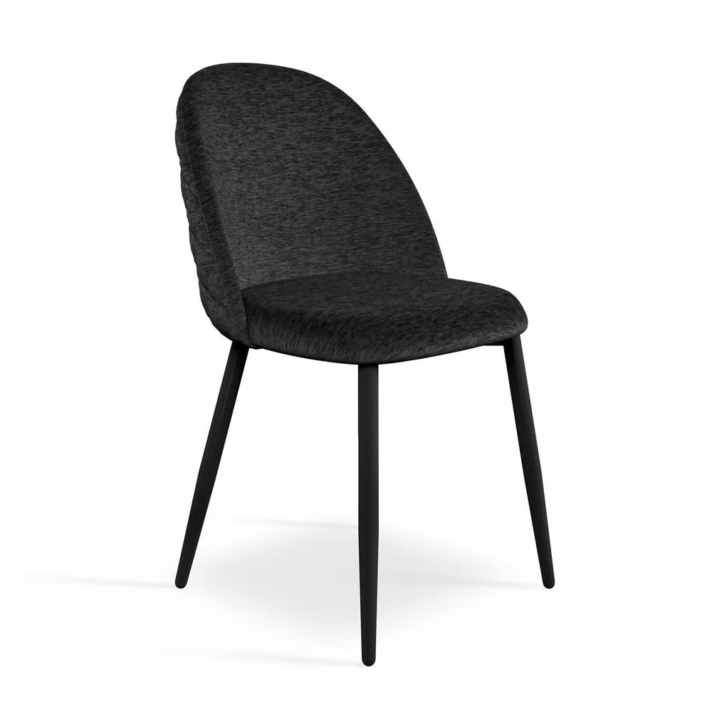 More4Homes Juno Concrete Ceramic Rectangular Dining Table and 8 Raye Black Velvet Chairs – 3