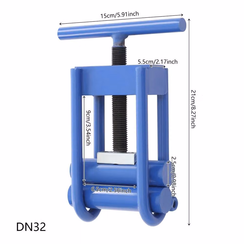 SPETLEK Manual Gas Pipe Squeeze-Off Tool, Blue, W: 520 mm – 3