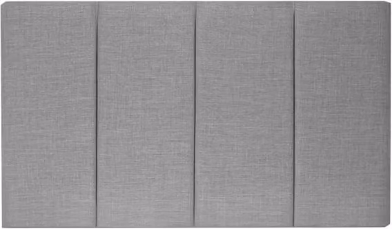 Dura London Grey Fabric Strutted Upholstered Headboard for Small Single Bed