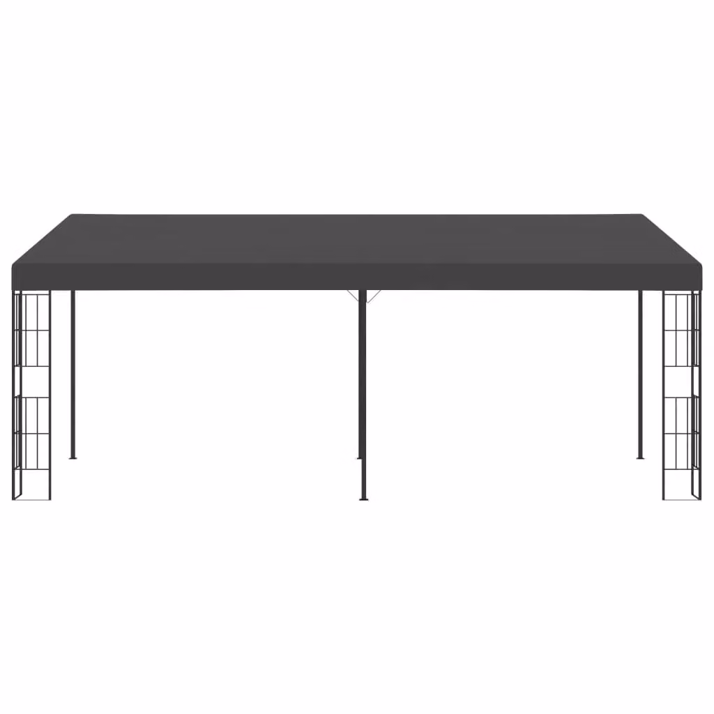 Berkfield Home Wall-mounted Lean-to Gazebo in Anthracite and Black – 2