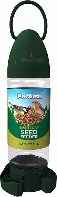 Peckish Feeders PK Everyday Seed Feeder in Green