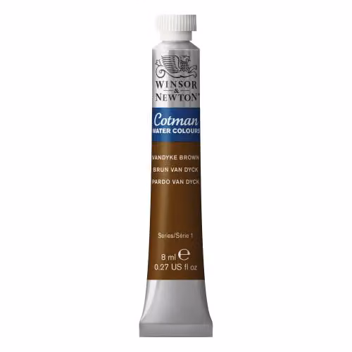 Winsor & Newton Cotman Watercolour Paint, Vandyke Brown, 11.34 ml – 2