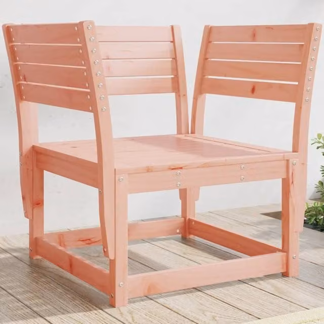 Berkfield Home Douglas Solid Wood Garden Chair in Brown