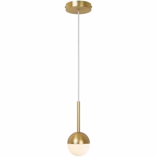 Nordlux Contina Sphere Pendant Light in Gold/Brass Metal and Glass with G9 Bulb Base