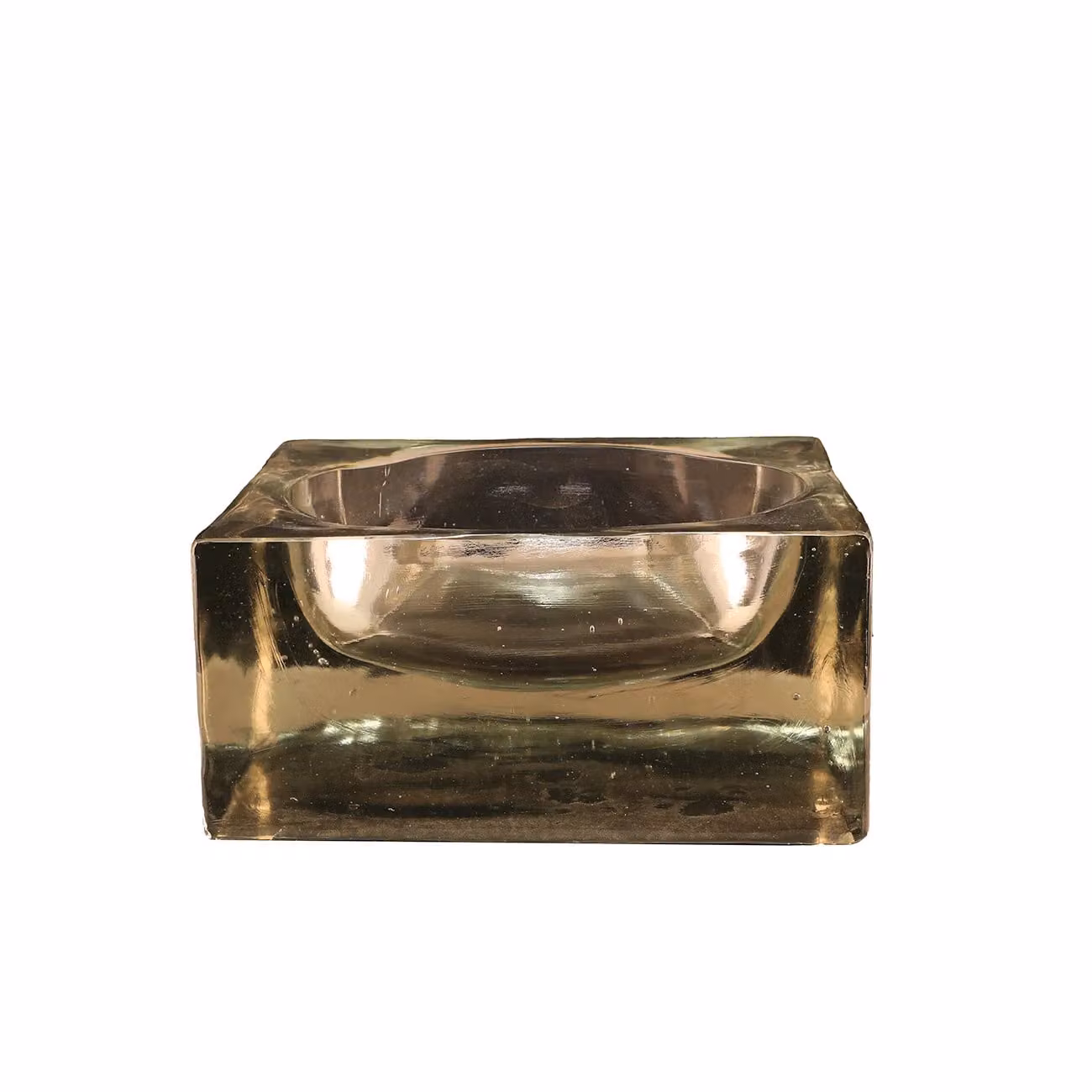 Dome Deco EDGAR Gold Glass Rectangular Tabletop Centrepiece
