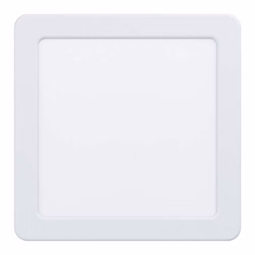 Loops White Square LED Wall and Ceiling Flush Downlight, 10.5W, 3000K Warm White, 16.6 cm